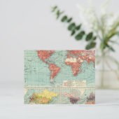 Postale Carte du commerce mondial (Debout devant)