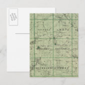 Postale Carte du comté d'Adair, État de l'Iowa (Devant / Derrière)