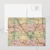Postale Carte du comté d'Allegan, Michigan (Devant / Derrière)