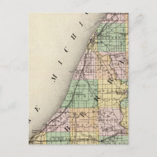 Postale Carte du comté de Berrien, Michigan