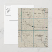 Postale Carte du comté de Carroll, État de l'Iowa (Devant / Derrière)
