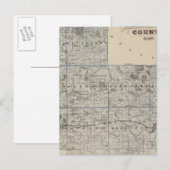 Postale Carte du comté de Carver, Minnesota (Devant / Derrière)