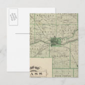 Postale Carte du comté de Cass (Devant / Derrière)