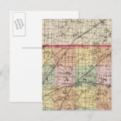 Postale Carte du comté de Cass, Michigan (Devant / Derrière)