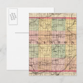 Postale Carte du comté de Clinton, Michigan (Devant / Derrière)