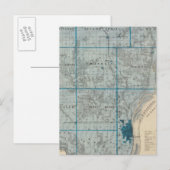 Postale Carte du comté de Des Moines, État de l'Iowa (Devant / Derrière)