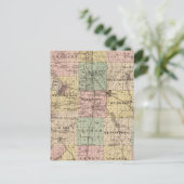 Postale Carte du comté de Dodge, État du Wisconsin (Debout devant)