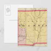 Postale Carte du comté de Gladwin, Michigan (Devant / Derrière)