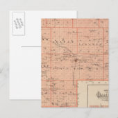 Postale Carte du comté de Grundy, État de l'Iowa (Devant / Derrière)