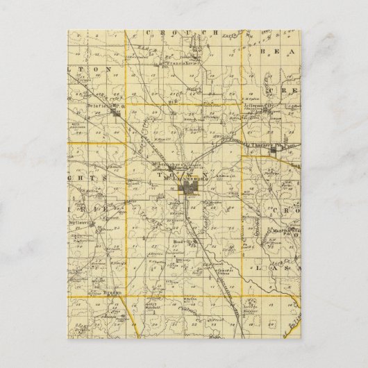 Postale Carte du comté de Hamilton (Devant)