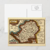 Postale Carte du comté de Hertfordshire (Devant / Derrière)