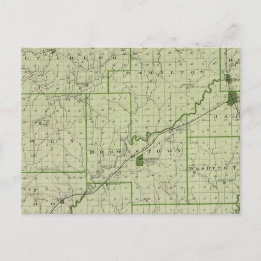 Postale Carte du comté de Jackson (Devant)