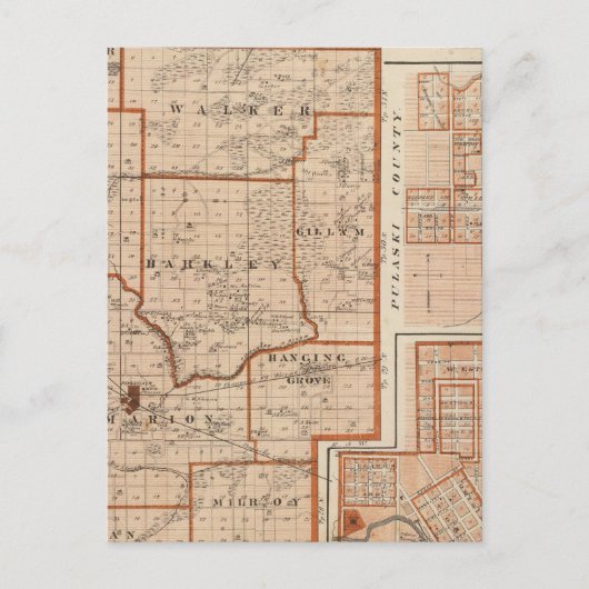 Postale Carte du comté de Jasper (Devant)