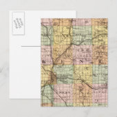 Postale Carte du comté de Kent, Michigan (Devant / Derrière)