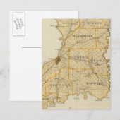 Postale Carte du comté de Knox (Devant / Derrière)