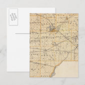 Postale Carte du comté de La Porte (Devant / Derrière)