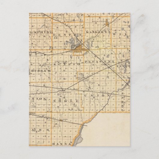 Postale Carte du comté de La Porte (Devant)