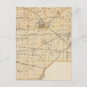 Postale Carte du comté de La Porte