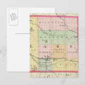 Postale Carte du comté de Lake, Michigan (Devant / Derrière)