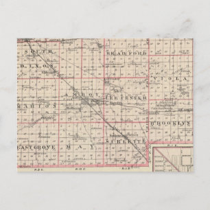 Postale Carte du comté de Lee et d'Amboy