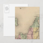 Postale Carte du comté de Leelanau, Michigan (Devant / Derrière)