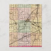 Postale Carte du comté de Lenawee, Michigan (Devant)