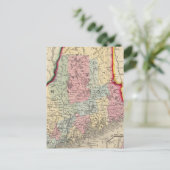 Postale Carte Du Comté De L'État Du Maine (Debout devant)