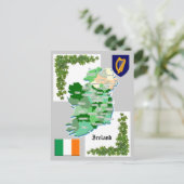Postale Carte du comté de l'Irlande (Debout devant)