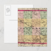 Postale Carte du comté de Livingston, Michigan (Devant / Derrière)