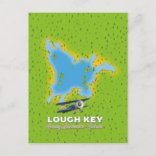 Postale Carte du comté de Lough Key Roscommon, Irlande