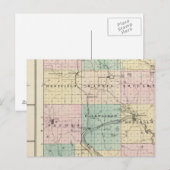 Postale Carte du comté de Marquette et Westfield (Devant / Derrière)