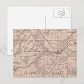 Postale Carte du comté de Monroe, État de l'Iowa (Devant / Derrière)