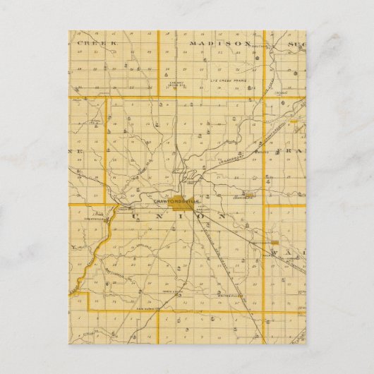 Postale Carte du comté de Montgomery (Devant)