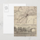 Postale Carte du comté de Muscatine (Devant / Derrière)