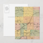Postale Carte du comté de Newaygo, Michigan (Devant / Derrière)
