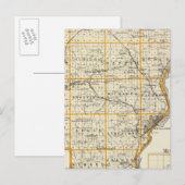 Postale Carte du comté de Peoria et de Minonk (Devant / Derrière)