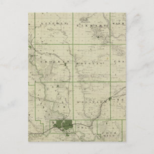 Postale Carte du comté de Polk, État de l'Iowa