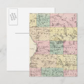 Postale Carte du comté de Polk, État du Wisconsin (Devant / Derrière)