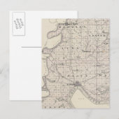 Postale Carte du comté de Posey (Devant / Derrière)