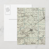 Postale Carte du comté de Saline (Devant / Derrière)