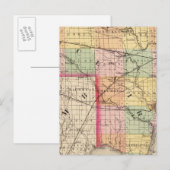 Postale Carte du comté de St Clair, Michigan (Devant / Derrière)