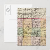 Postale Carte du comté de St Joseph, Michigan (Devant / Derrière)