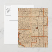 Postale Carte du comté de Sullivan (Devant / Derrière)