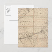 Postale Carte du comté de Wabash (Devant / Derrière)