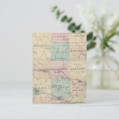 Postale Carte du comté de Waupaca, État du Wisconsin (Debout devant)