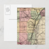 Postale Carte du comté de Wayne, Michigan (Devant / Derrière)