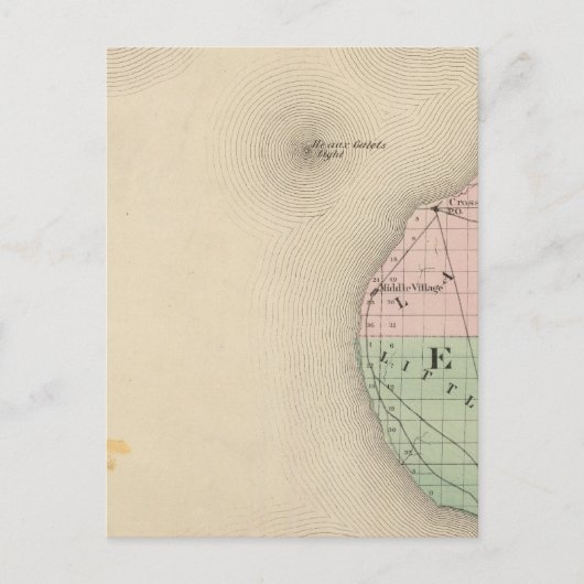 Postale Carte du comté d'Emmet, Michigan (Devant)