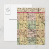 Postale Carte du comté d'Oakland, Michigan (Devant / Derrière)