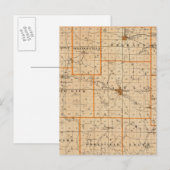 Postale Carte du comté d'Orange (Devant / Derrière)