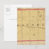 Postale Carte du comté d'Oscoda, Michigan (Devant / Derrière)